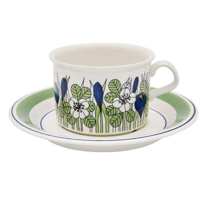 Arabia Krokus Coloured Tea Cup, vintage Cup & Soucer Arabia