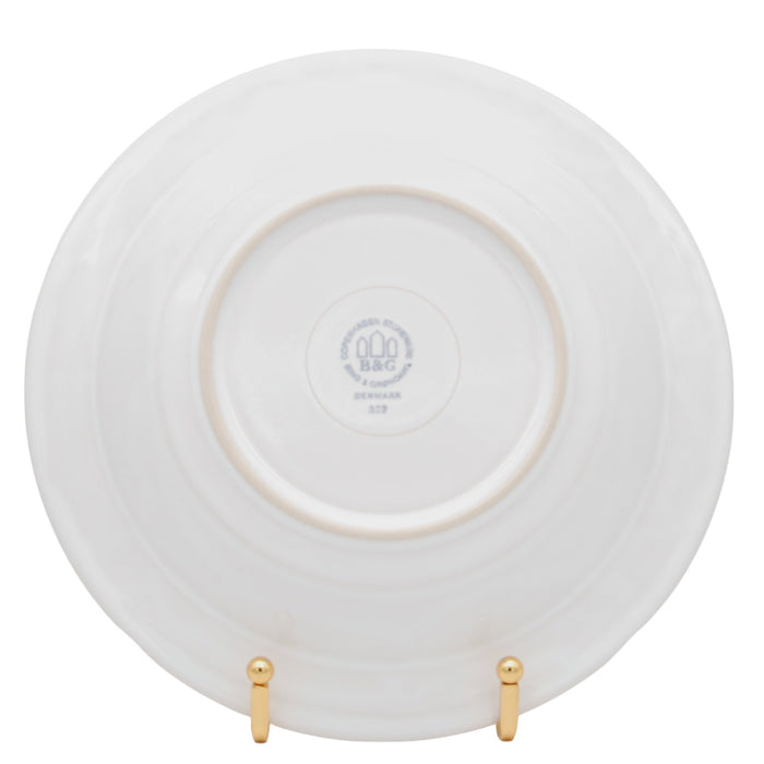 J.H. Quistgaard Cordial Palet Soup Plate White Ø 21cm, vintage soup plate Quistgaard