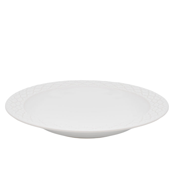 J.H. Quistgaard Cordial Palet Soup Plate White Ø 21cm, vintage soup plate Quistgaard