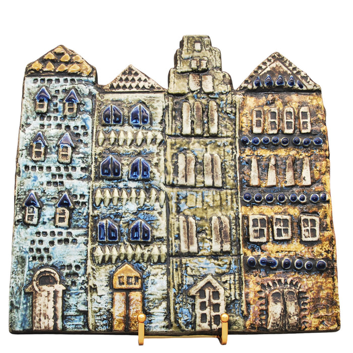 Gustavsberg Lisa Larson Ceramic Plaque Gamla Stan, vintage decoration nordajyo