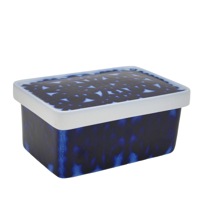 Gustavsberg Blå Husar Butter Dish, vintage butter dish Gustavsberg