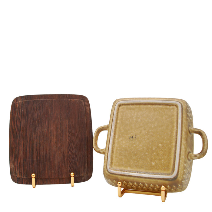 J.H. Quistgaard Relief Square Pot, vintage Serving platters & serving dishes Quistgaard