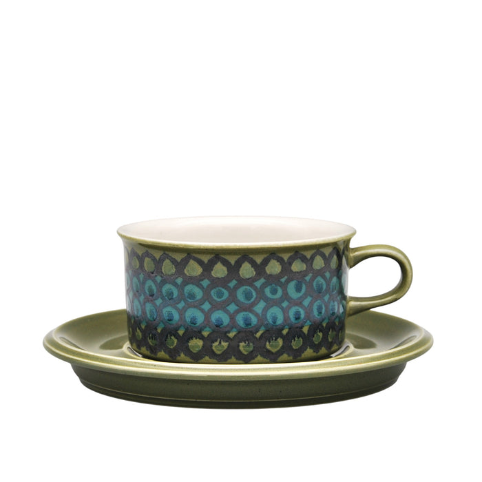 Arabia HLA Tea Cup Green 0,28 l, vintage tea cup Arabia