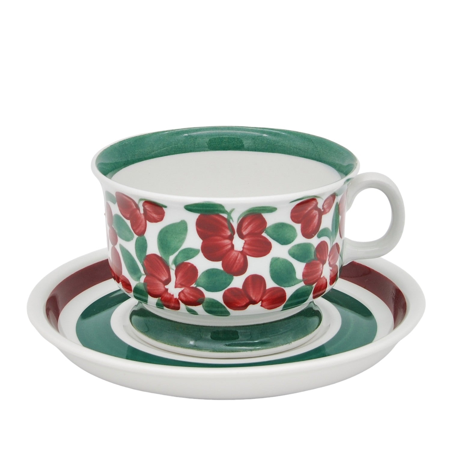 Arabia Finland Coffee Cup & Saucer, 2 Pairs, Fennica